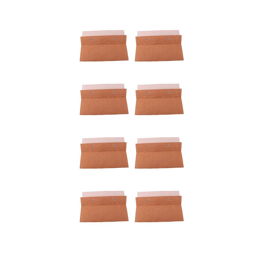 8X Glasses Organizer Sunglasses Organizer Storage Hanging Bag Wall Mount Organizer 15 Slot Eyewear Holder Beige+Brown-image-OPC-PWS6CY5-NEW