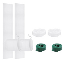 Kit de 2 Joints de Fenêtre pour Climatiseur Portable, Kit de Ventilation Réglable avec Cordon de Serrage