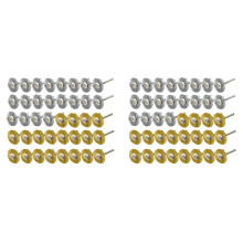 80 Pieces  Wire Brush Wheel Cup Brass Steel Wire Brush Set (3mm) Shank for Power  Rotary Tool Polishing