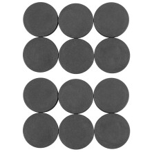12 Stücke Kunststoff Ausblendung End Kappe Rohr Rohr Einsatz Stecker Abdeckung 40mm Schwarz