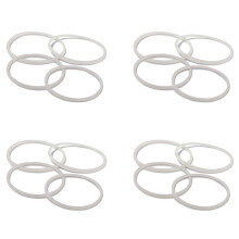 New Replacement Gaskets Rubber Seal Ring for Magic Blender Flat/ 16 Pack