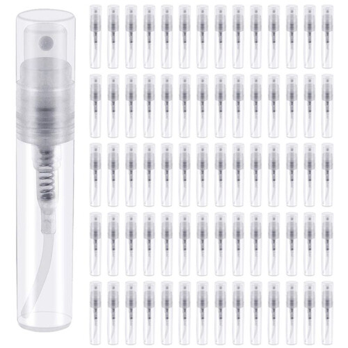 Atomizzatore Monouso per Profumo da 400 Pezzi, Flacone Spray nel Plastica Trasparente Flacone Spray Portatile per Profumo - 3Ml