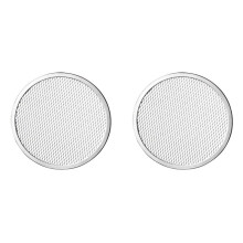 2pcs 10inch Aluminum Seamless Rim Pizza Baking Screen - Perfect Crisp, Enhanced Airflow