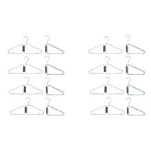 16Pcs Foldable Hangers, Plastic Foldable Hangers, Portable Folding Clothes Hanger, Foldable Travel Hangers (Green)