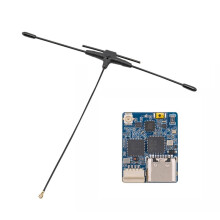 For BAYCK UR100 ELRS Receiver 2.4G/900M Dual Band ExpressLRS RX with 120mm T Type Antenna Receiver for FPV Drone