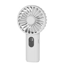 USB Handheld Fan Portable Fan 3 Speed Quick Charging Fan with Digital Display for Indoor Outdoor Makeup Travel A
