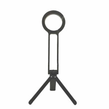Tripé de Metal para Telefone com Mosquetão para , Portátil, Magnético, de Dupla Face, Suporte para Mesa, Alça para Telefone