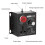 4000W Compact Variable Voltage Controller Portable SCR Voltage Regulator for Speed Temperature Adjustment EU Plug 4