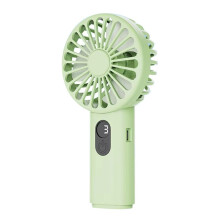 USB Handheld Fan Portable Fan 3 Speed Quick Charging Fan with Digital Display for Indoor Outdoor Makeup Travel B