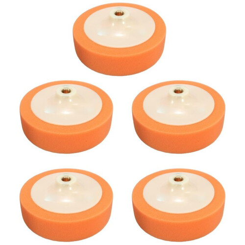 5pcs 150mm Car Polishing  Buffing Mop Pad Sponge for M14 Thread