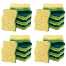 Non-Scratch Cellulose Household Kitchen Sponges, Dishes Sponge 20 Packages ,Multi-Use Dish Scrubber Sponge for Household