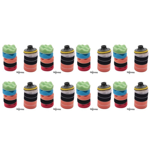 88Pcs 3 Inch Waves Buffer Polishing Pad Set for Car Polisher