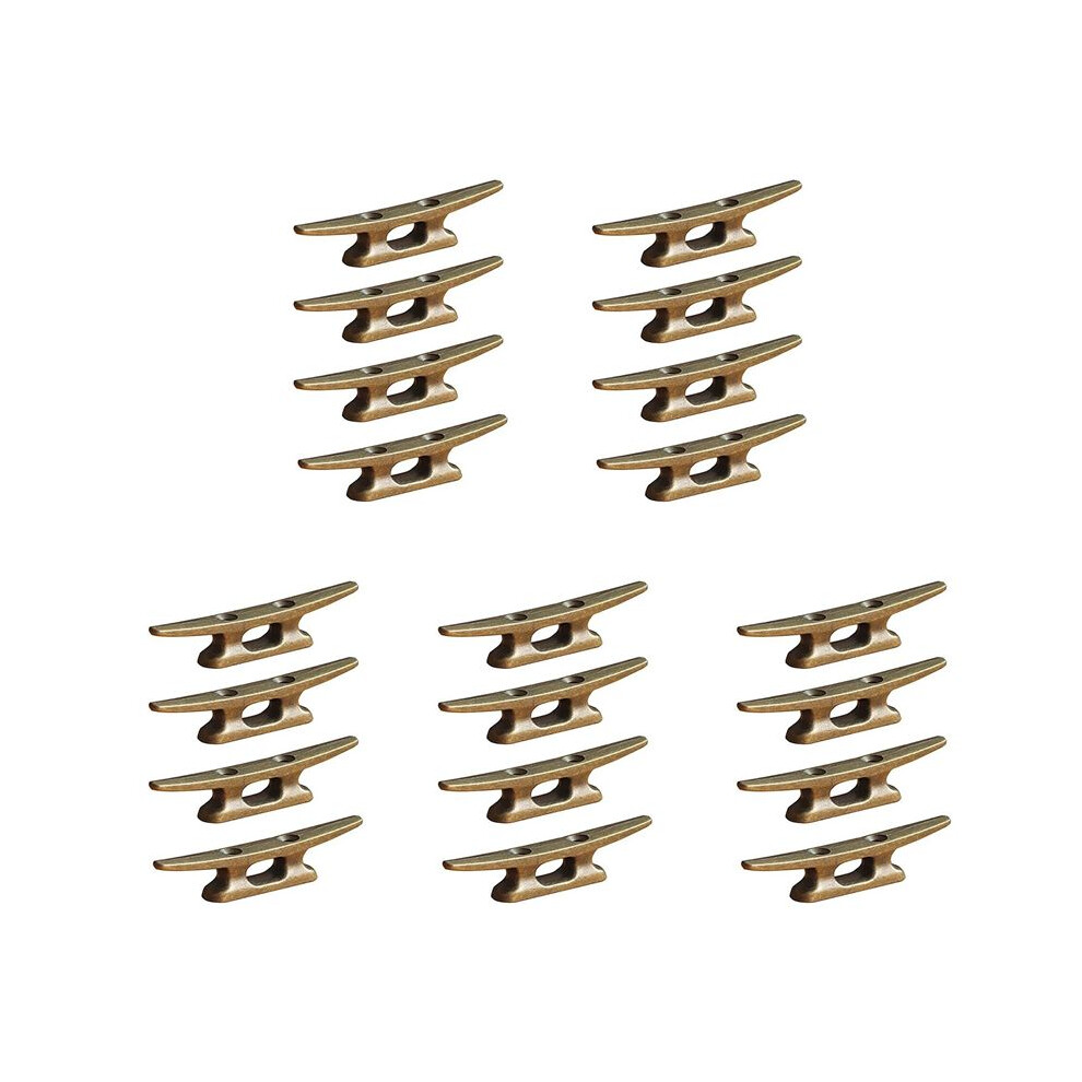 Boat Dock Cleat 4 Inch For Mooring Boat Bronze Host Cast Iron Suitable For Nautical Beach Lake Maritime Decor,20Pcs 6032182352336