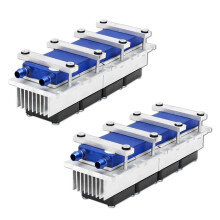 2X Kit Refrigerante per Condizionatore D'aria Un Semiconduttore DC12V Un Semiconduttore Termoelettrico Peltier 288W