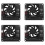 4X Argon Fan HAT for Raspberry Pi 4/ 3 Cooling Fan with Software Adjustable Speed / 40mm  Fan for Raspberry Pi4 1