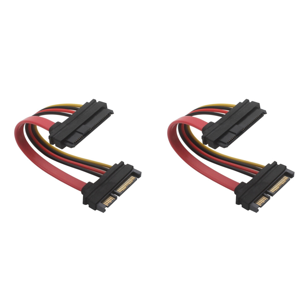 2X Sas To Cable Sff-8482 29Pin To 22Pin Hdd Extension With 15Pin Power Port For Hard Disk Drive 4711301363096