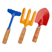 Beach Sand Shovel Set with Durable Metal Blade and Ergonomic Wooden Handle for Garden and Sandbox