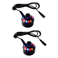 2X Brumisateur, Brumisateur de Fontaine D'Intérieur, Petit Humidificateur D'Air D'Atomiseur de Machine de Brouillard D'étang pour Halloween, Noël