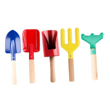 Garden Hand Tool Set with Durable Iron Blade Shovel and AntiSkid Wood Handle for Planting