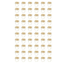 60Pack Napkin Rings, Gold Napkin Rings Buckles for Table Decorations, Wedding, Dinner,Party, DIY Decoration,Gold