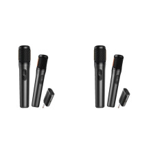 4Pcs Digital Wireless Microphones,Rechargeable Battery,Clear Voice, Stable 2.4GHz Connection, for All PartyBox Speakers
