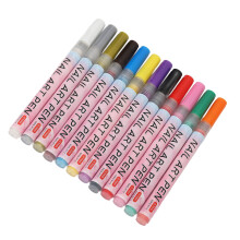 12 Farben Schnelltrocknende Nagelkunststifte Set, Tragbar, Langanhaltend
