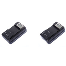 2X Universal Mobile Battery Charger LCD Indicator Screen with USB-Port for Cell Phone Chargers Battery Charging US Plug