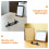 3Pz Penne Acrilico Nero Design Moderno Porta Penna E 8