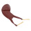 Violin Shoulder Rest Pad Brown Sheepskin 1/2 1/4 14