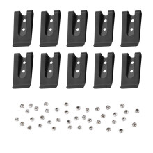 10 St 56X25 Mm Dubbla HåL MetallfjäDerbäLteshylsa KläMma SpäNne SpäNnen TillbehöR med 8 Mm KåPaskruvar