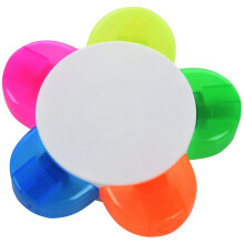 5 Kleuren Markeerstift Markeerstift Briefpapier Bloemvorm (Roze, Geel, Blauw, Groen, Oranje)