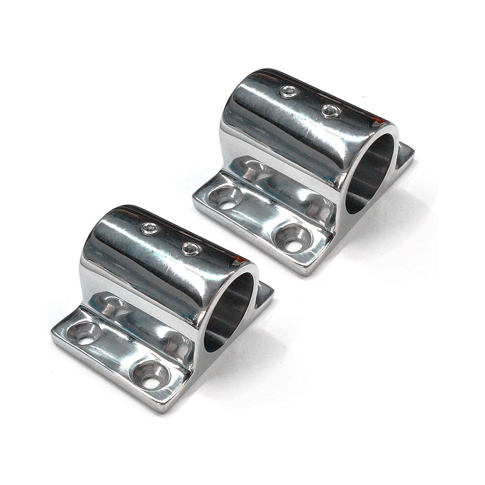 1 Pair Marine Boat Hand Rail 316 Stainless Steel 90 Degree Stanchion Rectangle Base Mount Hand Rail For 22Mm Tube 4713544988920