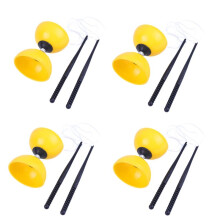 Zintuiglijke Trainingsapparatuur, Dubbelkoppige Diabolo, Entertainmentproducten voor Kinderen, Studenten en Ouderen Geel