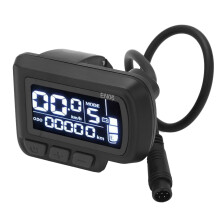 EN06 LCD Bike Speedmeter 24V-60V Waterproof 22.2mm Handlebar Display