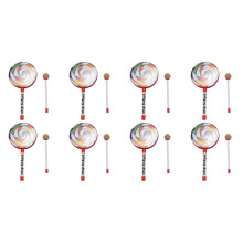 8X Barnslagverk Lollipop Drum, 6 Tum