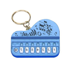 Playable Mini Piano Keychain for Music Lovers, Portable Keyboard Design with Durable Split Ring