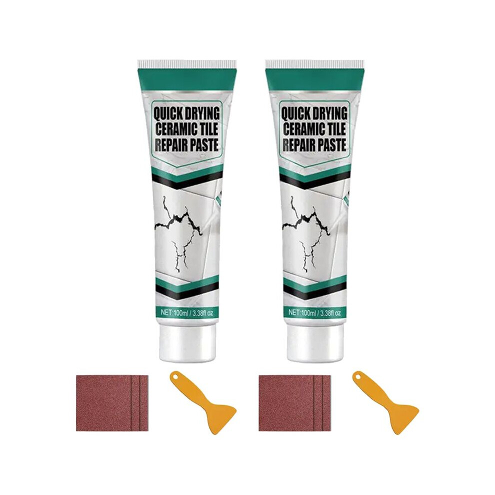 Tile & Marble Repair Paste Waterproof Bathroom Tub Floor Ceramic Crack Adhesive Universal Ceramic Crack Repair Tool 6032982437110