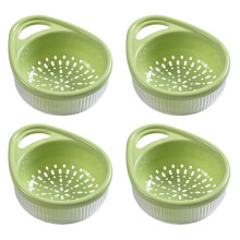 Hollow Drain Basket Kitchen Multifunctional Double-Layer Fruit and Vegetable Portable Basket Kitchen Storage B