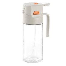 Botella de Aceite para Cocinar - Rociador y Vertedor de Aceite de Oliva de Vidrio, Ideal para Asar, Hornear y Aderezar Ensaladas