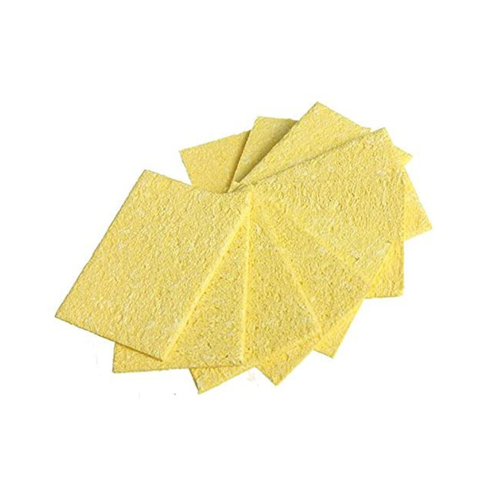 100Pcs Soldering Iron Solder Tip Welding Cleaning Sponge Soldering Iron Sponge Pad Replacement Sponges Cleaning Pads 4712912258962