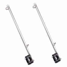 2X 14 inch Flag Pole Holder Stainless Steel 7/8 inch 1 inch Rail Mount for Boat/Yacht