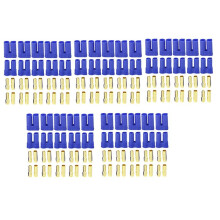 25 Paar EC5 Bananenstecker Weiblich Maennlich Rundstecker Fuer RC ESC Akku LIPO Motor