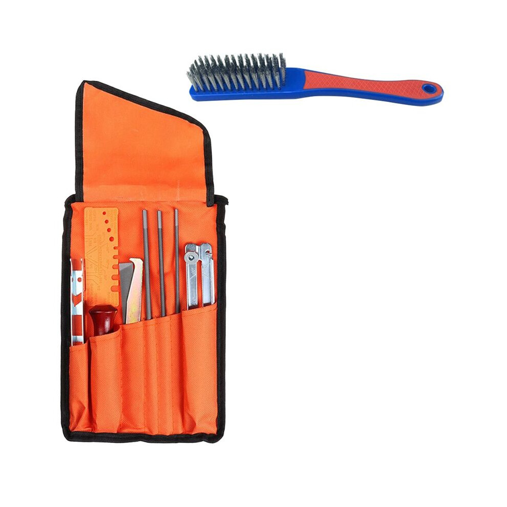 Chainsaw Sharpening Kit 10 Pieces Saw Chains Files Set Universal Chainsaw File Set File Kit For Sharpening Saw Chains 4711357856702