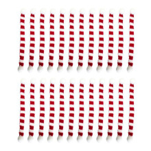 24 Stks en Witte Kerst Sjaal Kerst Strepen Wijn Fles Gebreide Sjaal Xmas Party Decoratie Cover