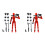 2X Robot Action Figure, 3D Printed with Full Articulation for Stop Motion Animation Red 1