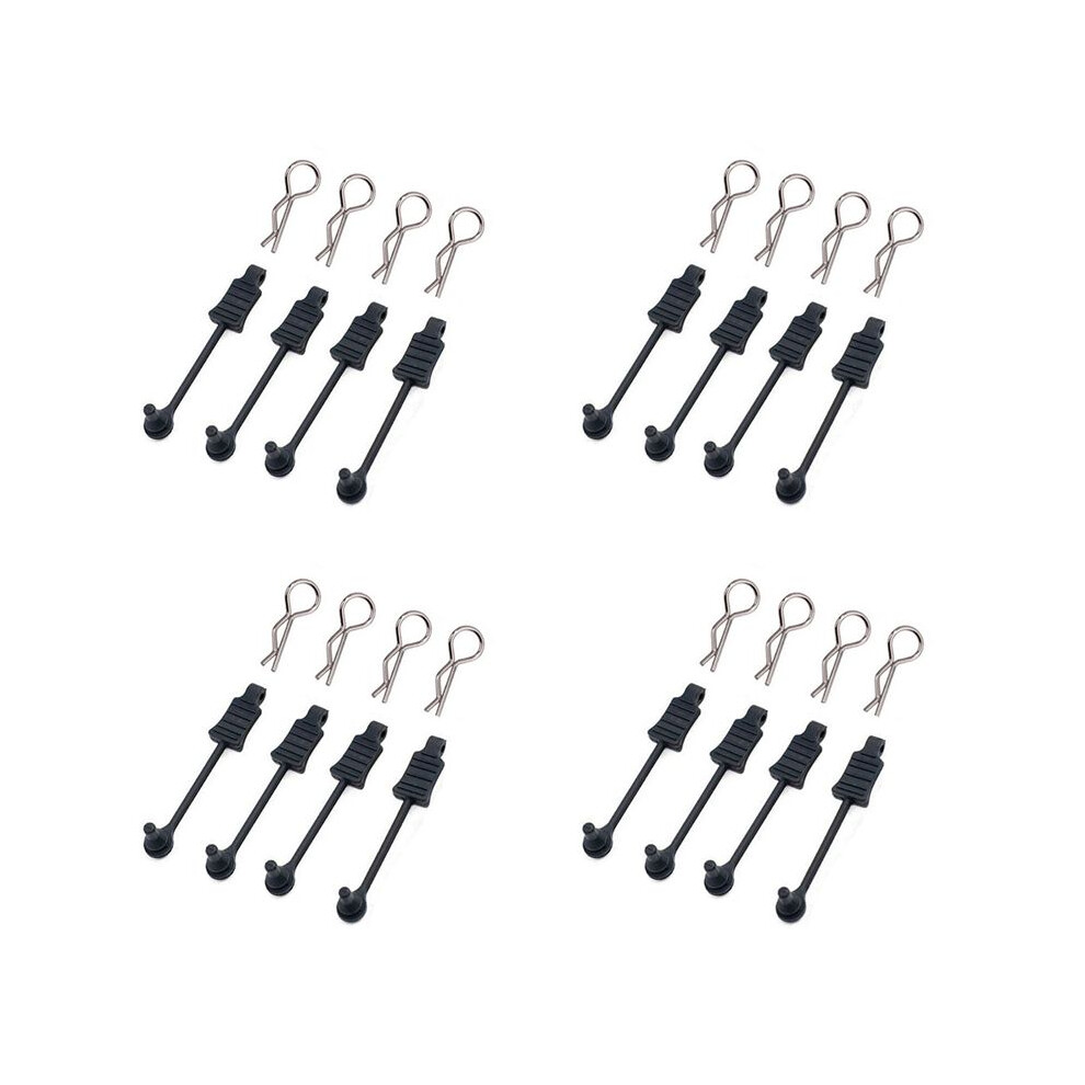 16Pcs Rubber Body Clip Retainer Shell Fixed Buckle Lock Ar390178 For Arrma 1/7 Limitless Mojave 1/8 Typhon Kraton Rc Car 6034080261512