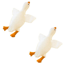 2X Stuffed Animal Pillow Toy, Cute White Stuffed Animal Duck Plush Pillow,Super Soft Hugging Pillow