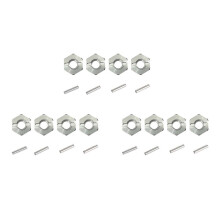 12-Teiliger 12-mm-Radnabenadapter Aus Metall für HAIBOXING HBX 16889 16889A 16890 901 901A 903 903A 905 RC Car Upgrade Parts