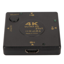 3-in-1 4K HDMI Switch 3D Video Selector for PC, Console, TV