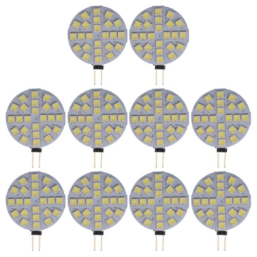 10PCS 4.8W G4 Socket 5050 SMD  Led Bulb   12V Replace Halogen Bi-Pin Lamp LED Bulb Cold White Lights